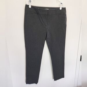 Grey Skinny Ankle Loft Dress Pant Size 12